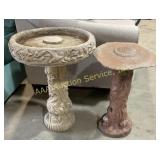 H Desert Sand Concrete Birdbath 27 inch &  Henri