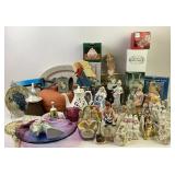 Collection of angel ceramic figurines