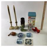 Hobnail shoe toothpick holder, Hawaii tiki cup,