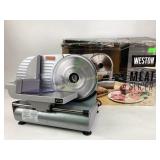 Weston 9in meat slicer. Unknown if all pieces are