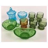 Five (5) Anchor Hocking Georgian tumblers,