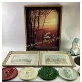 Two (2) 14 in X 18 in watercolor paintings by