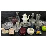 Ceramic & Glassware: bowls, glasses, vases,