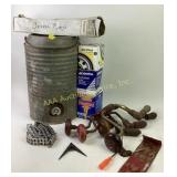 Mid 20th century 3 gal. galvanized metal water