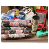 embroidery floss, salt and pepper shakers, mugs,