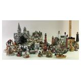Lighted Christmas village houses (Department 56