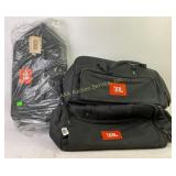 Three JBL duffle bags. Great condition.