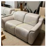 Leather Loveseat with Recliners (64 in. L X 40
