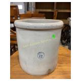 12 gallon crock with hole for spigot, cracked