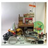 Hamilton Beach mixer, Regal electric knife, Camera