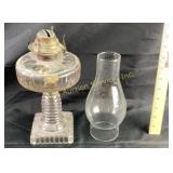 Glass Oil Lamp with Chimney