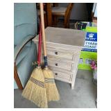 Wood 3 Drawer Side Table (19.75 in. X 15.25 in. X