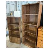 Shelving Units (2) Particle Board (24 in. X 9.75