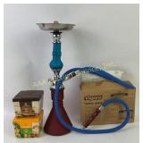 Red & Blue Hooka and Charcoal