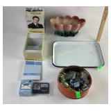 Enamel tray 9.5 in x 13 in, the Office Downsizing