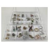 Costume jewelry with 925 and 14k markings