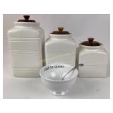 Earthenware Pier 1 Imports counter/pantry jars