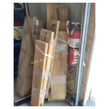 Two (2) bundles of assorted scrap wood planks.