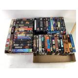 VHS tapes: men in black, the last Samurai, my