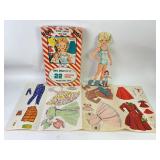 Dejournette Real Hair Paper Doll Set 1950