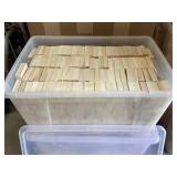 Ponderosa pine cut pieces in tote 3x1x3/4