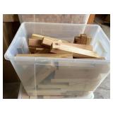 Cut wood pieces, different sizes, 17 1/2x2x2 1/2,