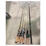 Fishing poles: Len childre & sanders telescoping,