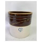 3 marked crock, slight cracks