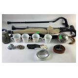 Inlaid bone bovine aluminum carpet ball