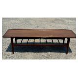 MCM Bassett Furniture Surfboard walnut coffee