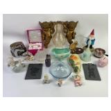 Fire King Dish, Artist-Signed Bell, Precious Momen