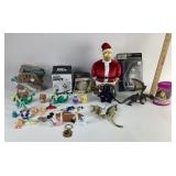 Kid toys: small figurines from various cartoons.