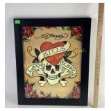 Ed Hardy tattoo art framed poster. Good