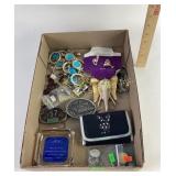 Costume Jewelry: necklaces, bracelets, lapel