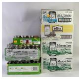 Ball and Kerr canning jars: pints and quart jars,