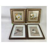 Framed pictures Birds and flowers all in good