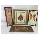 Framed Painless Dentist Needlepoint, 1967 Margot