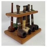 Pipe stand with 7 pipes:  Edico V.F.Q., Dr. Grabow