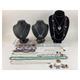 Costume Jewelry with 925 markings, 925 marcasite