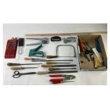 Tools: swingline stapler, 6pc auger bit set,