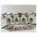 MWW Market, Apple plates with plate holders wall