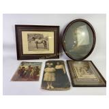Framed Photographs, Artwork, and Civil War Times M
