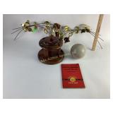 Wooden humidor & pipe rest stand