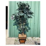 Faux fig tree 7.5 ft tall. Very realistic.