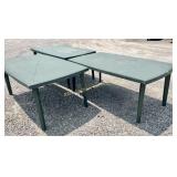 Three (3) plastic rubbermaid type rectangle