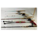 Ice fishing poles - Heddon, Zebco, and more.