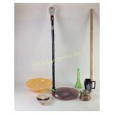 Unmarked Fiesta marigold fruit comport 12 in