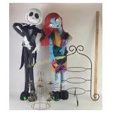 Gold metal candelabra tree, holds 8