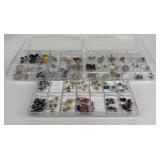 Costume jewelry earrings with 925 sterling