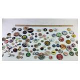 Various pins: 1976 Carter - Mondale America Needs